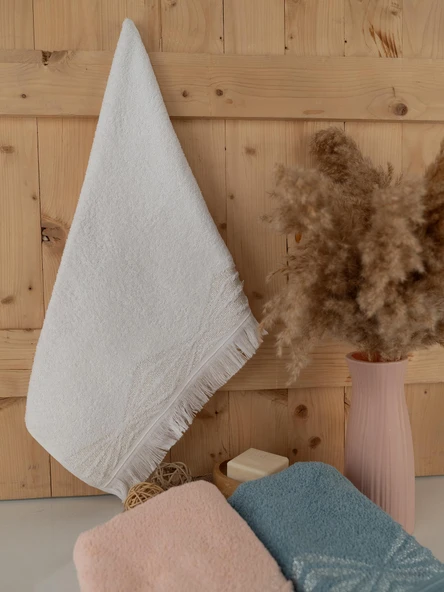 Pamuklu 3'lü 50x80 cm Renkli Bohem Detaylı Havlu Seti Baveno - 7