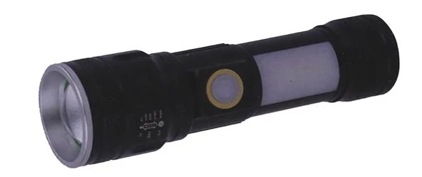 Polıce PS-357 Zoom, Yan Aydınlatma Işıklı,Magnetli ve Kırmızı-Mavi İkaz Işıklı,Şarjlı El Feneri - 4