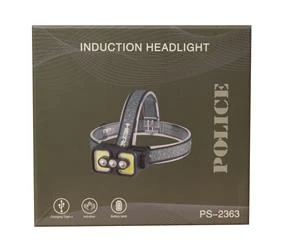 Polıce PS-2363 Üç Renk Işıklı,Şarjlı, Sensörlü Kafa Feneri - 3