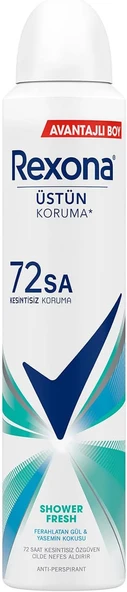 Rexona Kadın Sprey Deodorant Shower Fresh 72 Saat Kesintisiz Üstün Koruma 200 ml