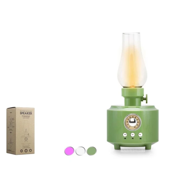 Hadron C210 Bluetooth Nostalji Gaz Lambası Speaker100-100-200MM ürün görseli 1