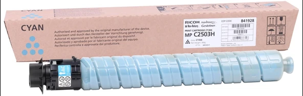 Ricoh MP C2503CH Cyan Mavi Orjinal Fotokopi Toneri MP C2003-2004-2011-2504 9.500 Sayfa - 1