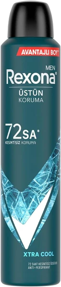 Rexona Men Erkek Sprey Deodorant Xtra Cool 72 Saat Kesintisiz Üstün Koruma 200 ml