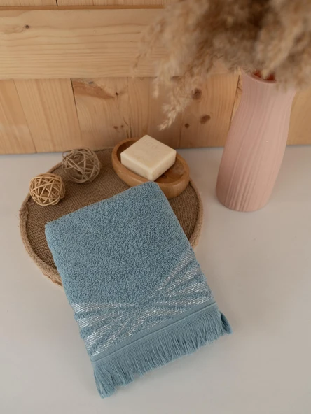 Pamuklu 3'lü 50x80 cm Renkli Bohem Detaylı Havlu Seti Baveno - 2