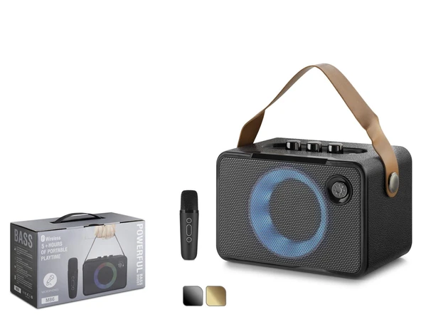 Hadron M86 Bluetooth Karaoke Mikrofonlu Speaker ürün görseli 1