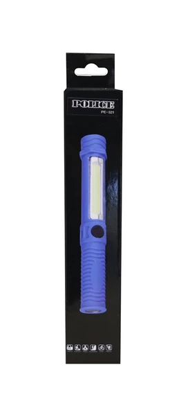 Police PE-321 Yan Aydınlatma Işıklı ve Magnet, Şarjlı  El Feneri - 1
