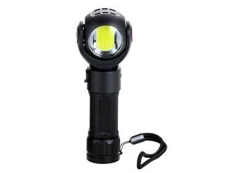 S-link SL-F860 3W Cob+3W Led Pilli Dönebilen Çift Başlıklı Manyatik Tutuculu El Feneri - 2