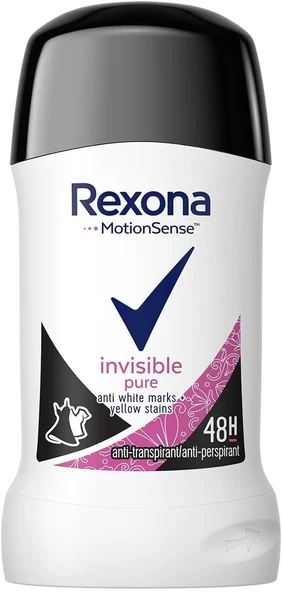 Rexona MotionSense Kadın Stick Deodorant Invisible Pure 40 Ml ürün görseli