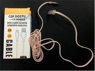 Dataline Ct-07 2.4a Lightning Data Kablosu Hızlı Şarj 1,5mt - Resim 2