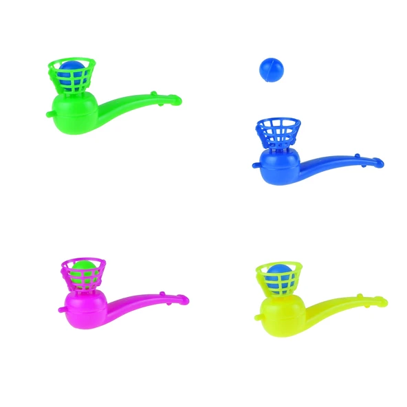 Oyuncak Uçan Top üflemeli 4 lü set 10 cm