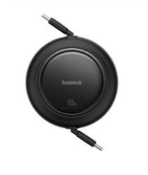 Baseus P10364501211-00 Free2Pull Makaralı Şarj Kablosu USB-C-Lightning 20W 1m. - Beyaz - 2