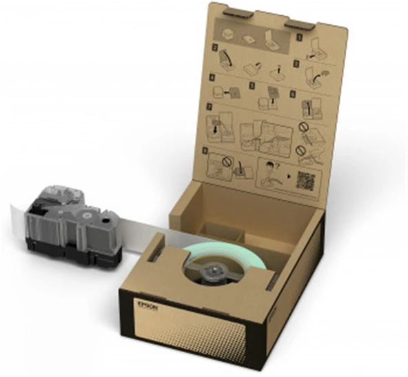 Epson BR-VN50WB Vinil Beyaz Üzeri Siyah 50mm 45Metre Etiket ürün görseli