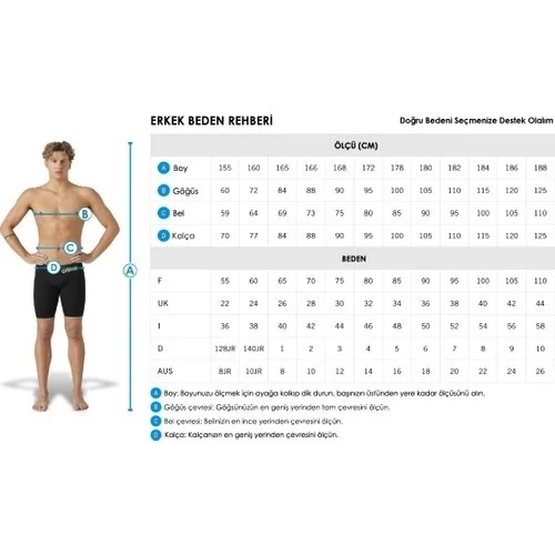 ARENA BOY'S TEAM SWIM JAMMER SOLID - Resim 6