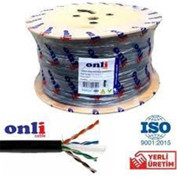 Onli ON-6006 U-UTP 23 AWG CCA-PE Outdoor 305 Metre Cat6 Kablo ürün görseli