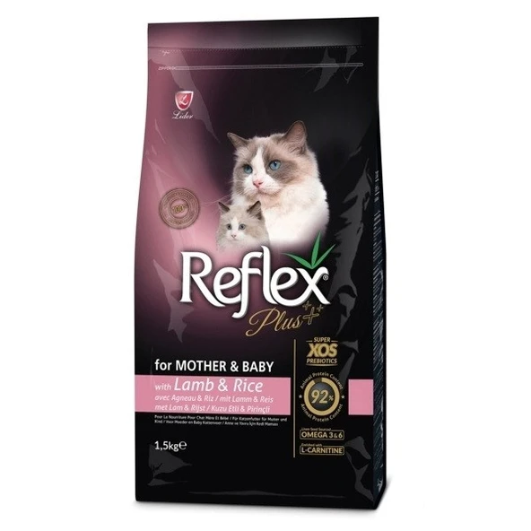 Reflex Plus Kuzu Etli Açık Anne ve Yavru Kedi Maması 1 Kg ürün görseli