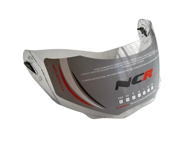 Ncr Çene Açılır Kask Camı Şeffaf ürün görseli 1