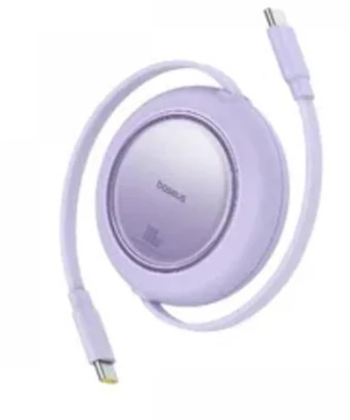 Baseus P10364500213-00 Free2 Pull Mini Kablolu USB-C 100W 2M Mor Şarj Kablosu ürün görseli