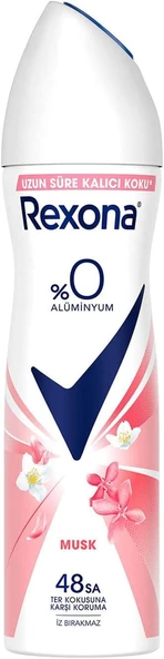 Rexona Kadın Sprey Deodorant Musk %0 Alüminyum 150 ml ürün görseli