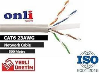 Onli ON-6002 U-UTP 23 AWG CCA 500 Metre Cat6 Kablo - Resim 2