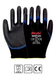 Beybi NMF120 10 bEDEN 12Lİ Mikro Köpük 1-2 Nitril Kaplı Polyester Örgü Eldiven - 2