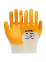 Beybi Nitril PMK KN2 Flex 9 Beden Nitril Kaplı Pamuk Eldiven (3121x)¾ Nitril Kaplıdır - 2