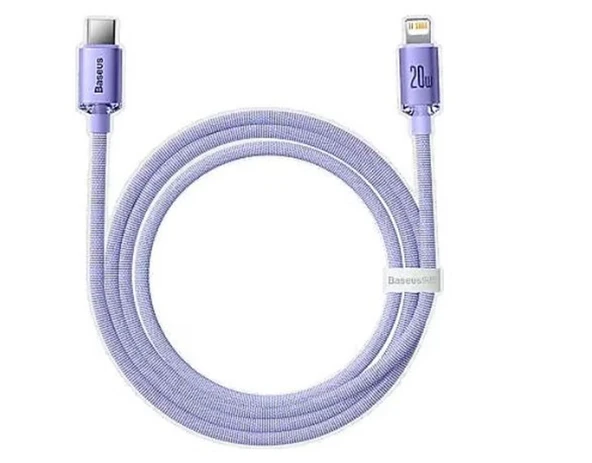 Baseus Crystal C to Lgt 20W 1.2 Kablo Mor (CAJY000205) ürün görseli