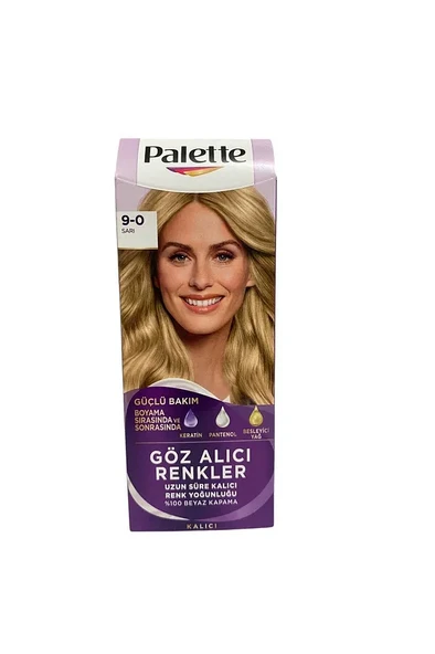Palette GÖZ ALICI RENKLER SAÇ BOYASI 9,0 SARI - 1