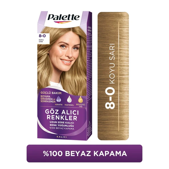 Palette Göz Alıcı Renkler 8/0 Koyu Sarı - 1