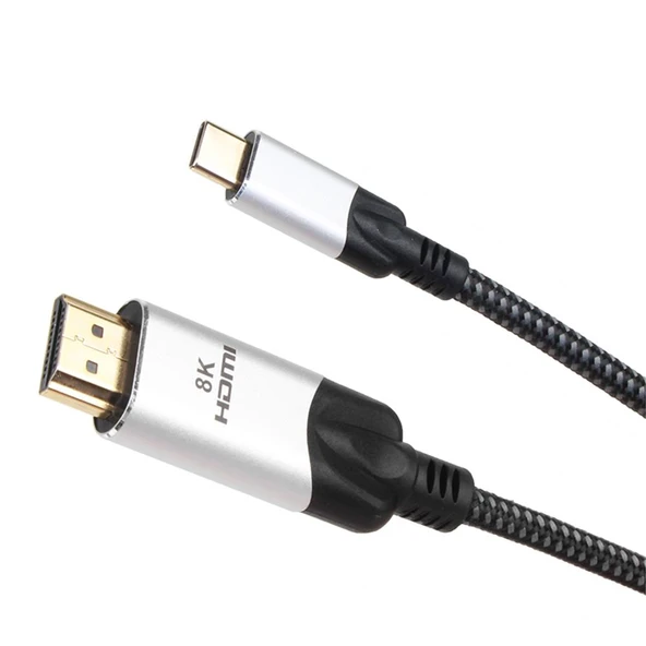 Vcom CU423MCV-1.8 Siyah 1.8MT Type-C To Hdmi 2.0V Kablo - 1