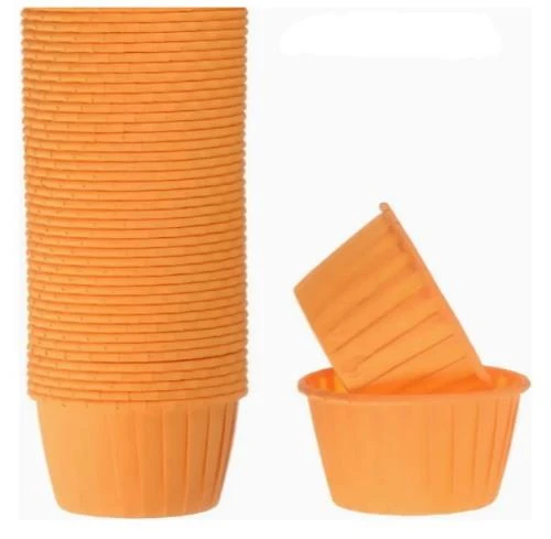 Cupcake/Muffin /Suffle Kek Kapsülü Turuncu 50 Li ürün görseli