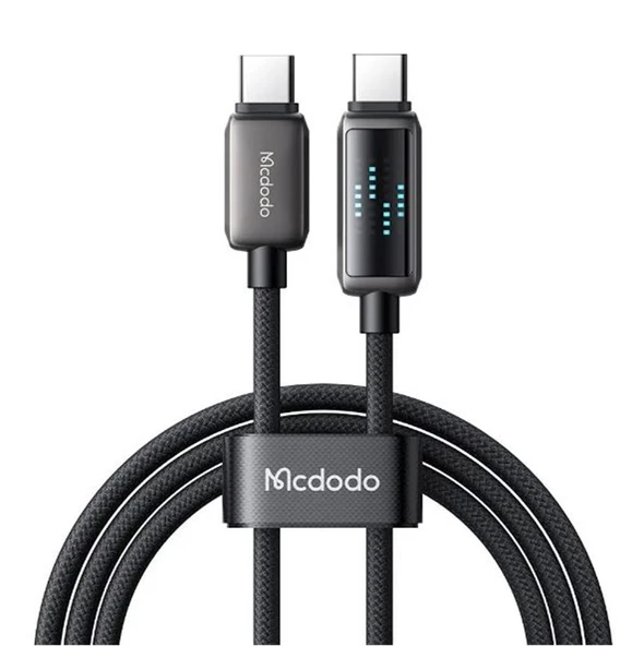 MCDODO CA-2630 36W USB-C TO LIGHTNİNG ŞARJ HIZ GÖSTERGELİ ŞARJ VE DATA KABLOSU- 1.2 M SİYAH ürün görseli
