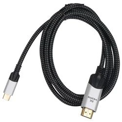 Vcom CU423MCV-1.8 Siyah 1.8MT Type-C To Hdmi 2.0V Kablo - 4