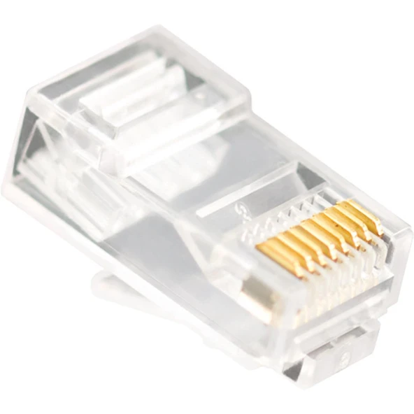 Vcom NM006 100lü Plastik RJ45 8P8C Cat6-UTP-RJ45-3u Konnektör ürün görseli