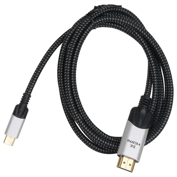 Vcom CU423MCV-1.8 Siyah 1.8MT Type-C To Hdmi 2.0V Kablo - 2