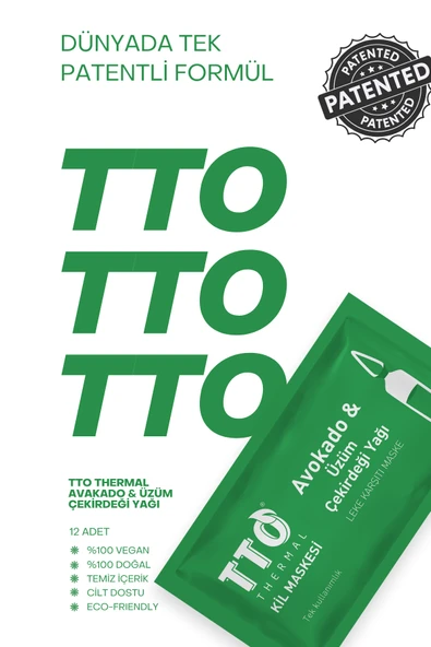 TTO THERMAL Avokado ve Üzüm Çekirdeği Yağ İçern Kil Maskesi - Resim 5