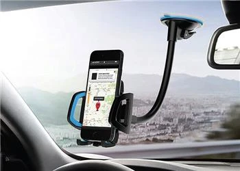 Hytech HY-XH20 Vantuz + Braketi 360 Derece Siyah-Mavi Telefon Tutucu - Resim 4