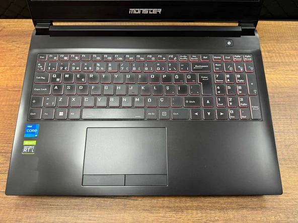 Monster Abra A5 17.2.7 Intel Core i5 11400H 16GB RAM 512GB SSD RTX3050Ti W10 15.6” FHD 144Hz (İKİNCİ EL) - 2