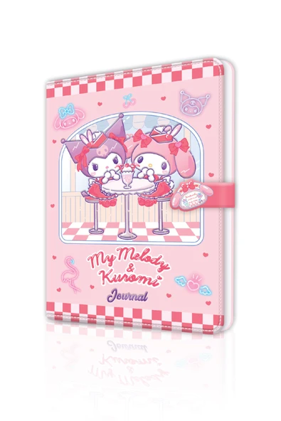 Victorias Journals 13x18 My Melody ve Kuromi Çizgili Mıknatıslı Günlük 224 Sayfa 525-2026 ürün görseli 1
