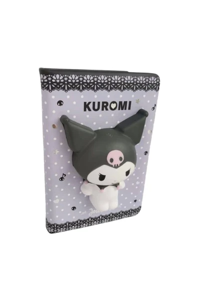 Victoria's Journals Vj Kuromi Squishi günlük, A6 192 Sayfa.renkli 100gr. kağıt günlük not defteri no ürün görseli 1