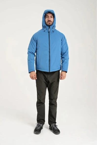 Exuma 2311142 Erkek Yağmur Rüzgar Geçirmez Turkuaz Mont ürün görseli