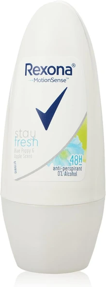 Rexona Kadın Roll On Deodorant Blue Poppy & Apple 1 Paket (1 x 50 ml) ürün görseli