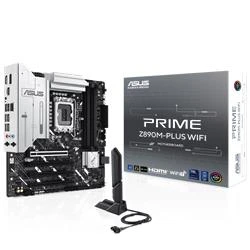 Asus Prime Z890M-PLUS WIFI 7600MHz OC Wi-Fi 7 DDR5 Soket 1851 M.2 HDMI DP mATX Anakart - Resim 3