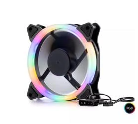 Hadron Hdx1522 Kasa Fanı Performans 4Pin Rgb 12Cm Siyah - Resim 2