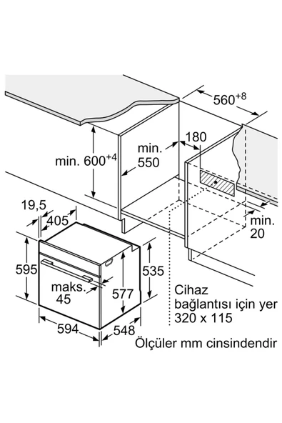 Siemens HJ852GYW0T 76 Lt Beyaz Ankastre Fırın - Resim 4