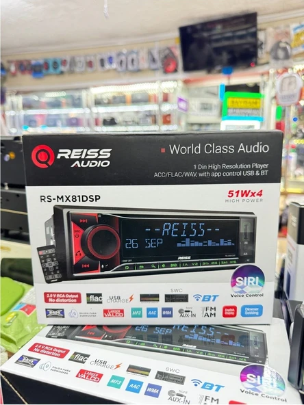 Reiss Rs-mx81dsp 3amfi Çıkışlı Profesyonel Dsp İşlemcili Oto Teyp Rgb Işıklı Bluetooth-usb - 4