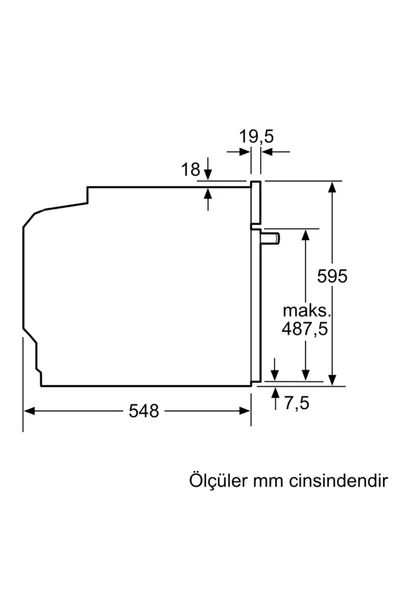 Siemens HJ852GYW0T 76 Lt Beyaz Ankastre Fırın - Resim 3