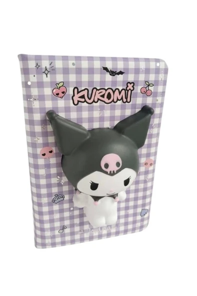 Victoria's Journals Vj Kuromi Squishi günlük, A6 192 Sayfa.renkli 100gr. kağıt günlük not defteri ürün görseli 1