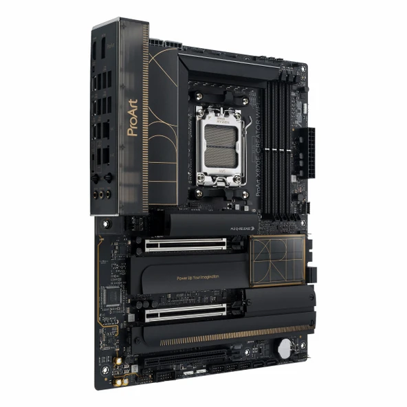 Asus ProArt X870E-Creator WiFi DDR5 (8000MHz)OC M.2 HDMI/DP/USB-C PCIe 5.0 AM5 ATX Anakart - Resim 3