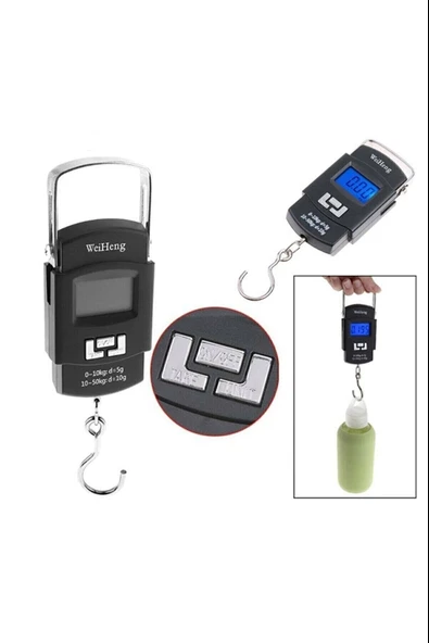 Elektronik Dijital El Kantarı 50 Kg Terazi Tartı 10 Gr Hassasiyet - 2