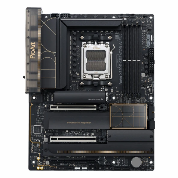 Asus ProArt X870E-Creator WiFi DDR5 (8000MHz)OC M.2 HDMI/DP/USB-C PCIe 5.0 AM5 ATX Anakart - Resim 2